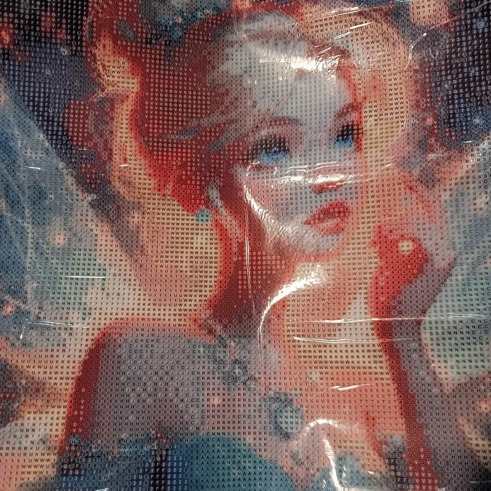 Diamond Painting Kit with Blue and Red Colors